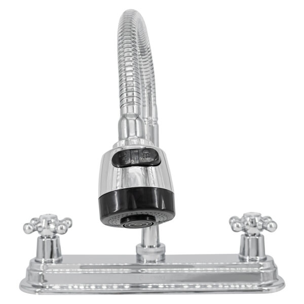 Mezcladora para Fregadero de 8" con Maneral tipo Cruceta