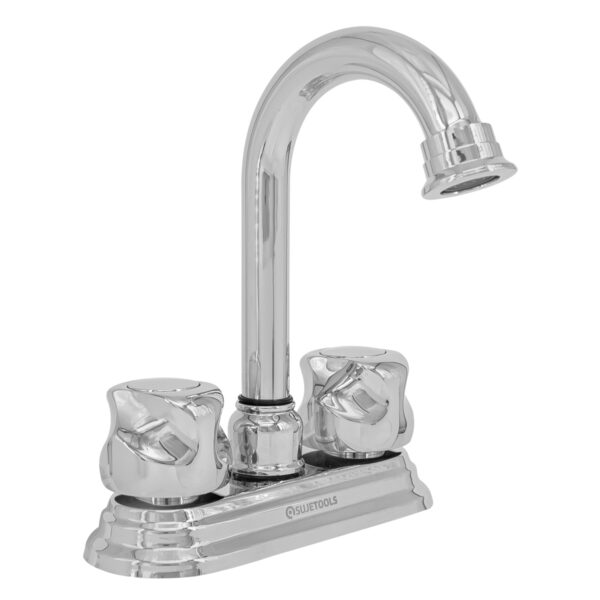 Mezcladora para Lavabo 4" Maneral tipo Flor