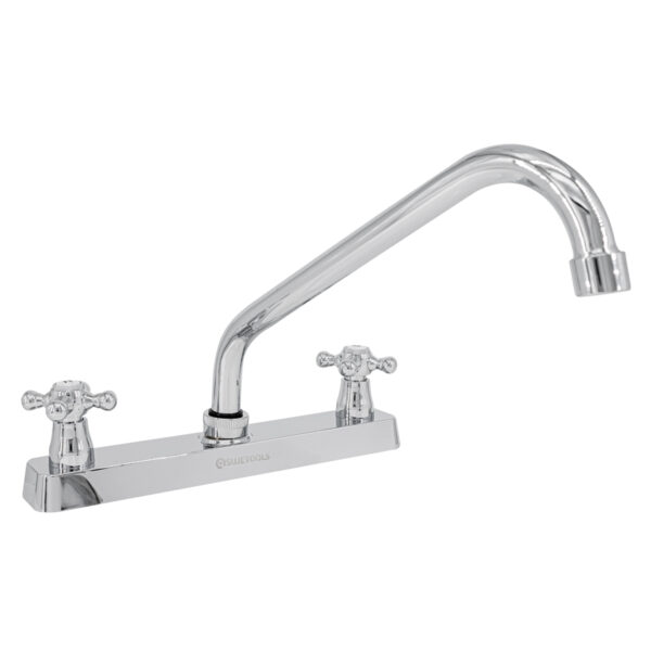 Mezcladora para Fregadero de 8" con Maneral tipo Cruceta