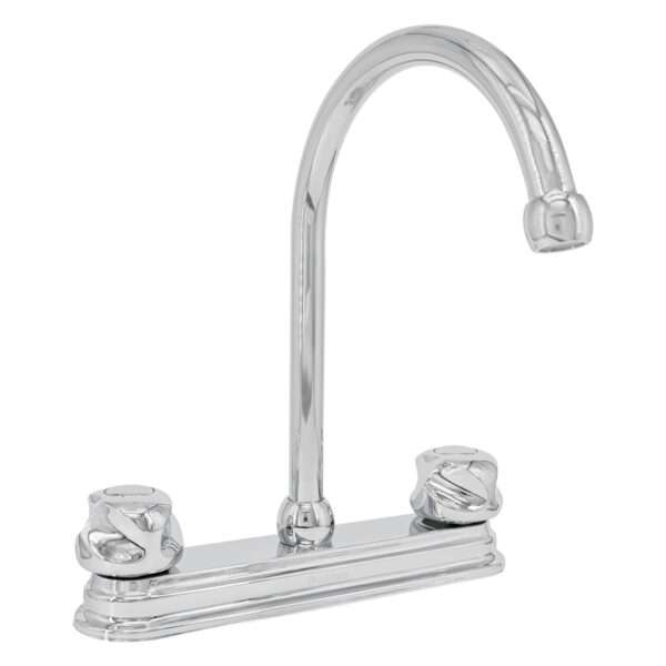 Mezcladora para Fregadero de 8" con Maneral tipo Flor