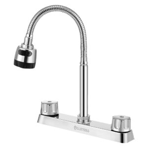 Mezcladora para Fregadero de 8" con Maneral de Punto