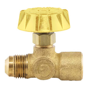 Válvula para Gas Aguja 3/8" Flare x 1/4" NPT