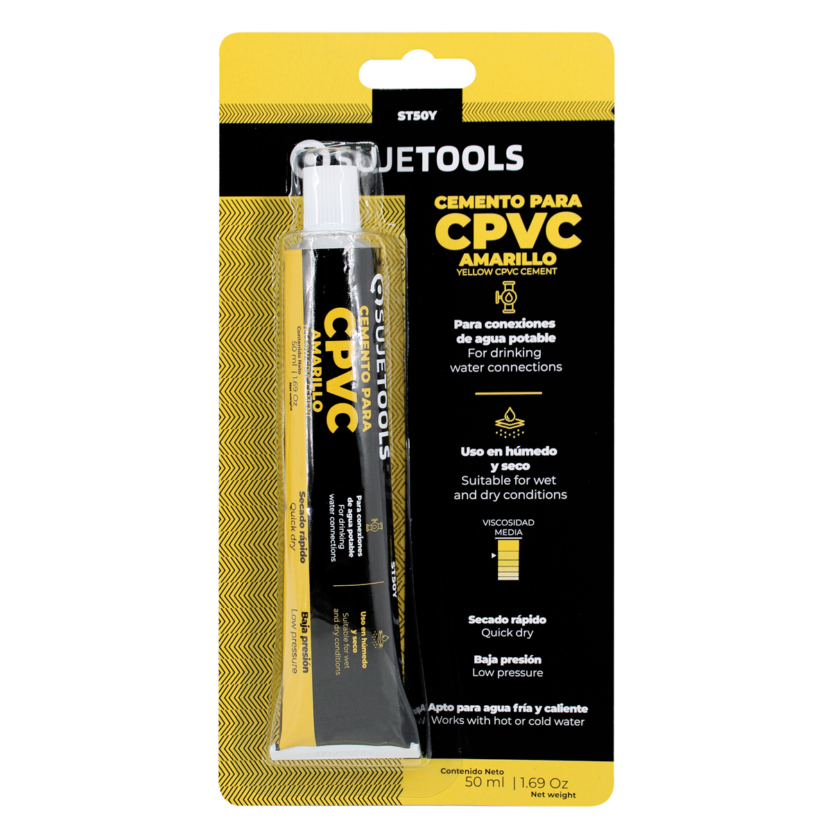 Cemento CPVC Amarillo Tubo 50 ml